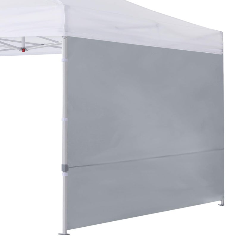 COOSHADE SunWall for 10x10 Pop Up Canopy Tent  1 Pack Sidewall Only (Grey) - Image 1